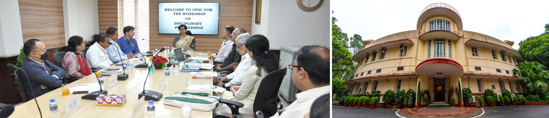 Smt. Vasudha Mishra, Secretary, UPSC addressing the officers of the State Public Service Commissions during the workshop organized by the UPSC on “Disciplinary Proceedings” held on 07/09/2022.