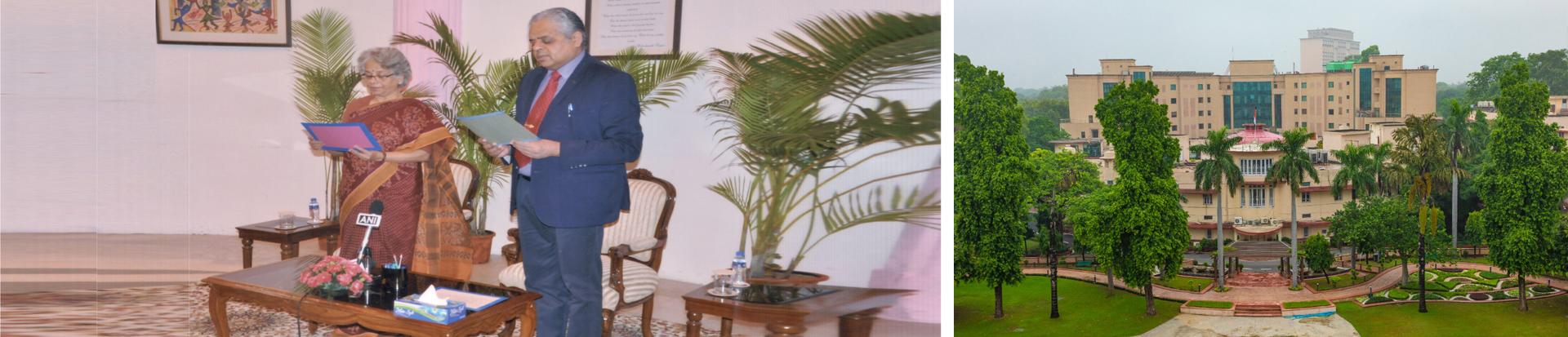 सुश्री स्मिता नागराज, आयोग की वरिष्ठतम माननीय सदस्य १८/०७/२०२२ को आयोग के माननीय सदस्य के रूप में नियुक्ति पर ले.जन. राज शुक्ला (सेवानिवृत्त) को पद की शपथ दिलवाते हुए